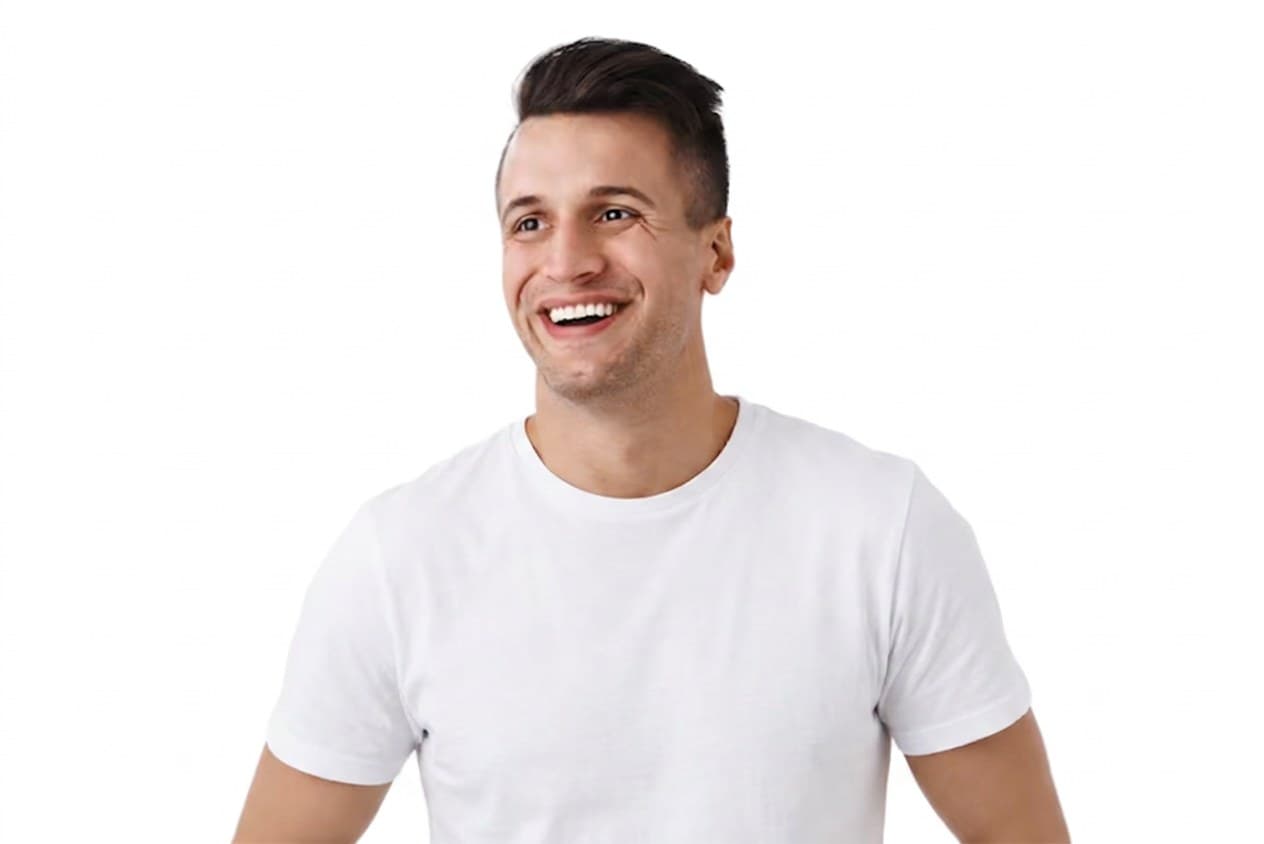 A man confident about starting treatment