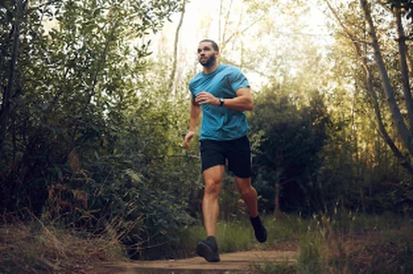A man staying active while on treatment